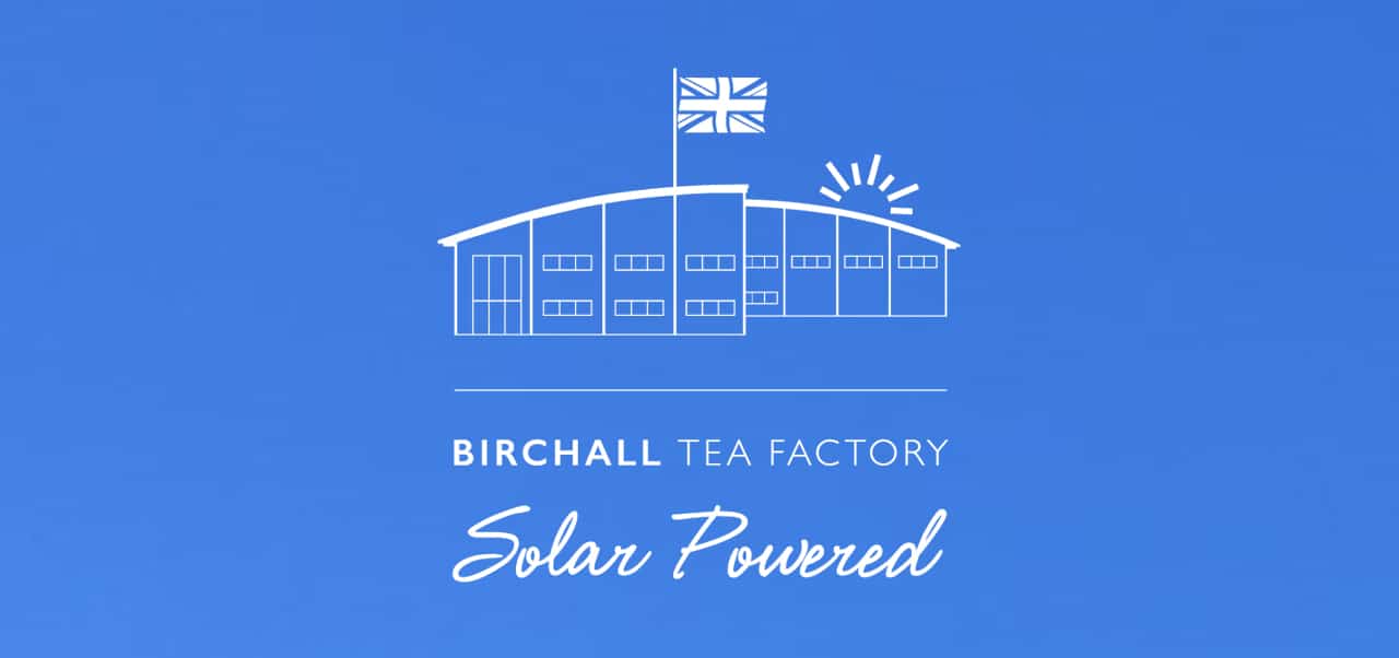 Birchall Tea Factory on blue
