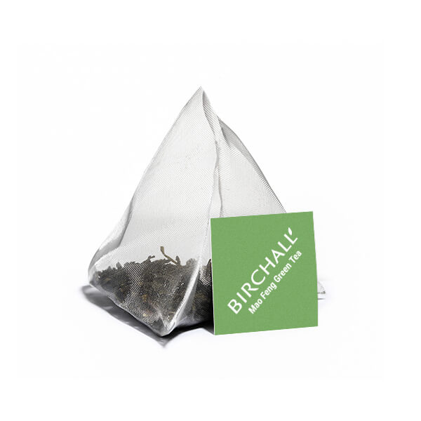 birchall mao feng pure green tea prism tea bag